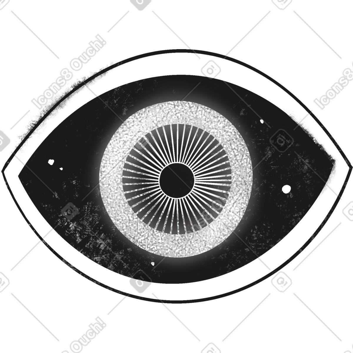 Illustration Evil eye dans le style Mystery à télécharger aux formats PNG, SVG