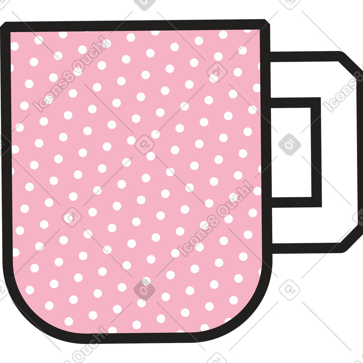Dazzle スタイルの カップ のイラストをPNG、SVG形式でダウンロード