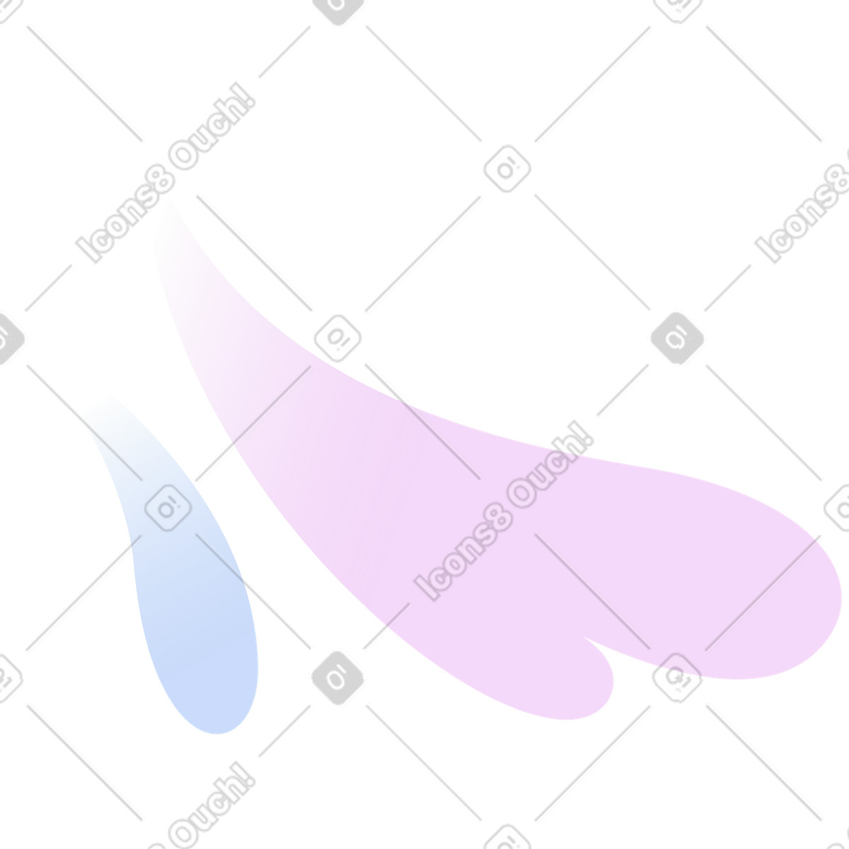 Nuvole colorate illustrazione in stile Airy scarica in PNG, SVG