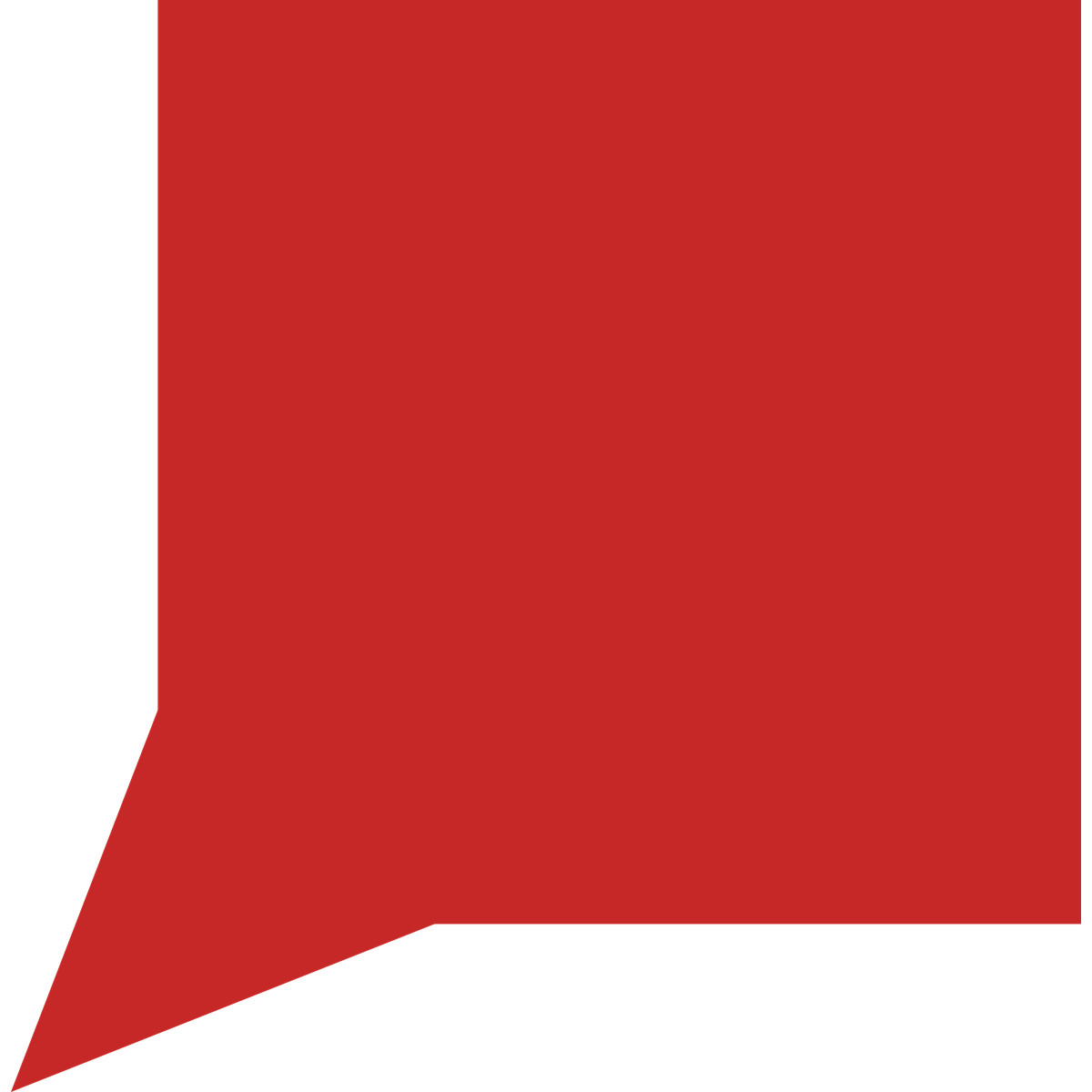 Illustration Red speech bubble in square shape dans le style Fogg à télécharger aux formats PNG, SVG