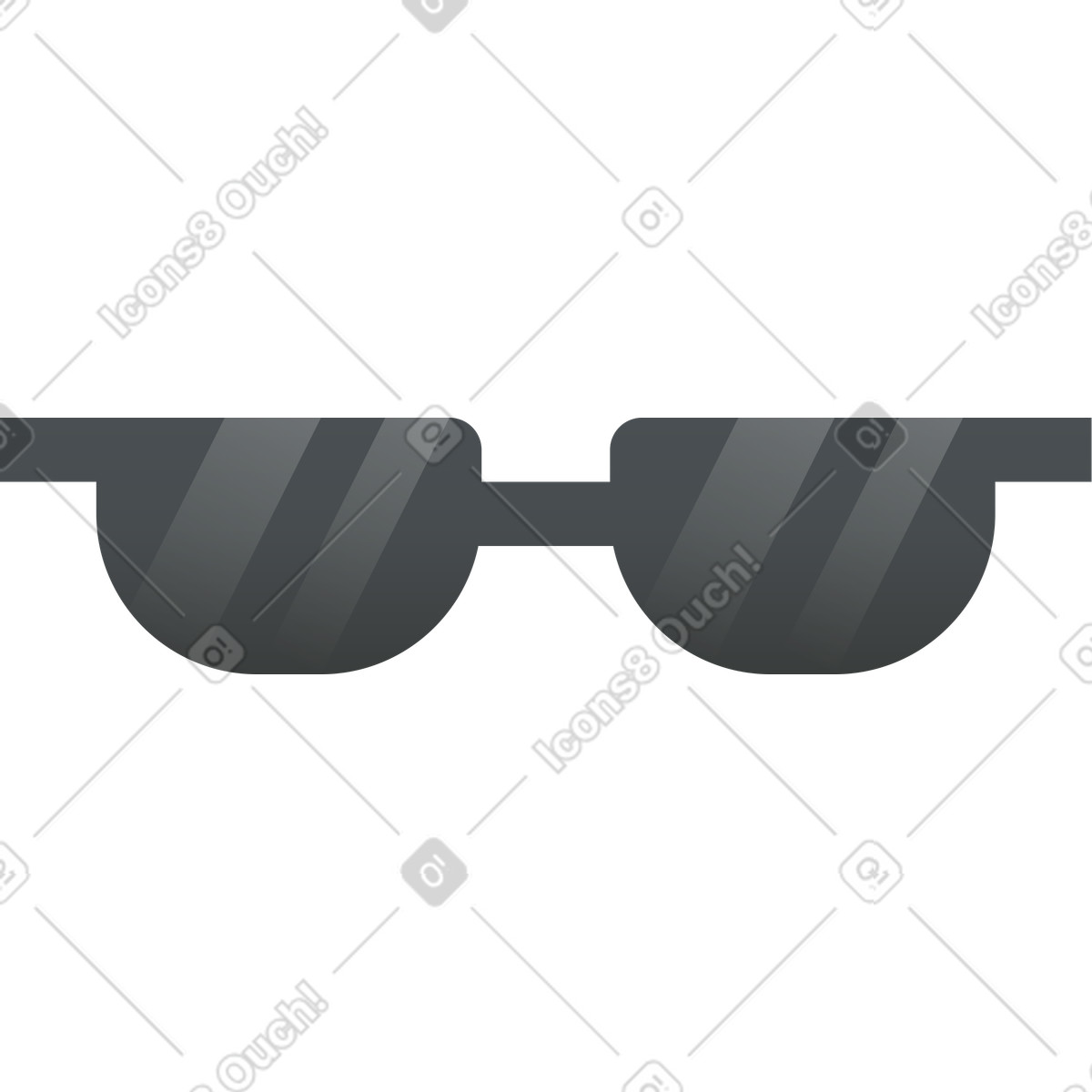 Ilustración Gafas de sol en estilo Hugo a descargar en PNG y SVG