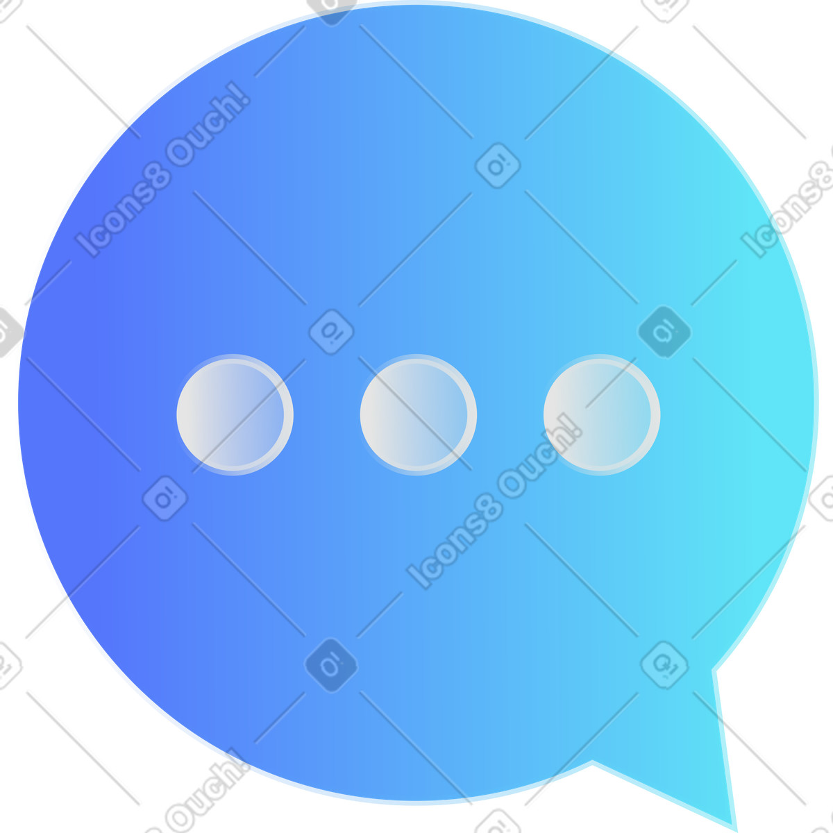 Blaue blase im glasmorphismus-stil-Illustration Morphis-Stil als Download in PNG, SVG