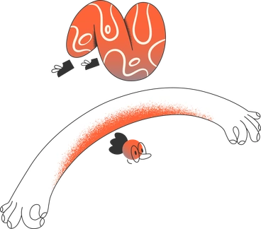 Man upside down in air PNG, SVG