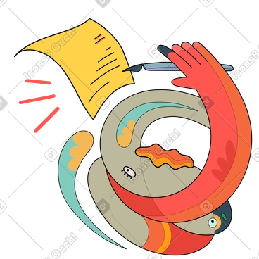 Writing a letter PNG, SVG