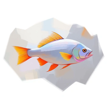 A simple line art drawing featuring a barramundi fish. The fish is illustrated with smooth, flowing lines that highlight its elongated body and distinctive dorsal fin. The head is depicted with a slightly rounded shape, and the mouth is open, showcasing its sharp teeth. The tail is elegantly drawn, tapering off into a forked shape. Emphasis is placed on the unique contours of the barramundi, capturing its graceful silhouette and characteristic features.