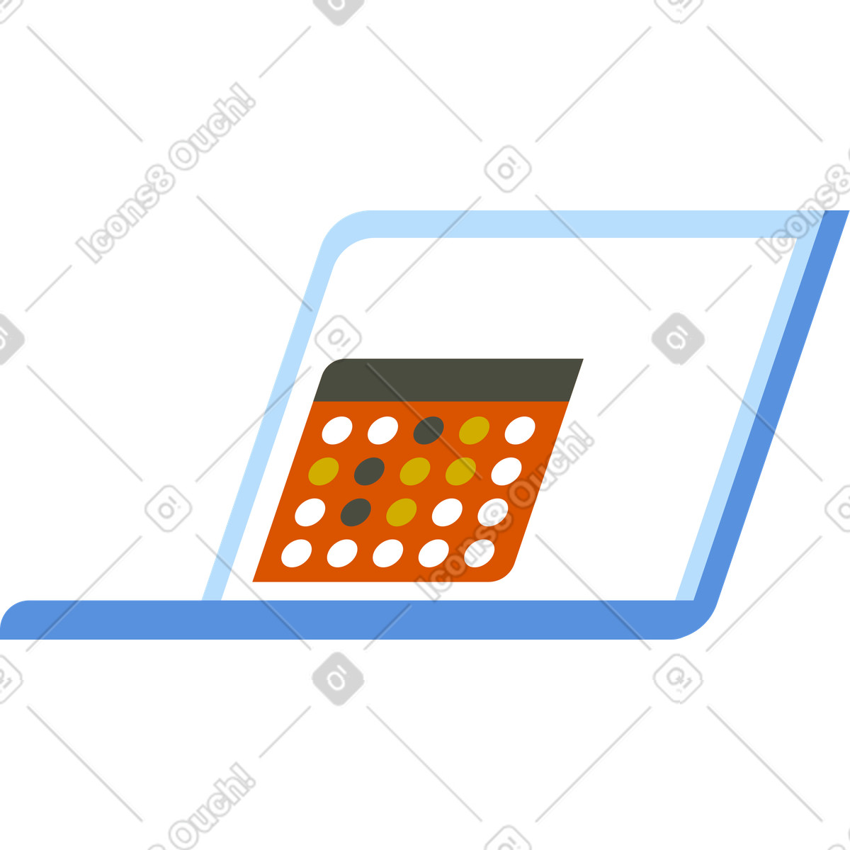 Vector スタイルの ラップトップ のイラストをPNG、SVG形式でダウンロード