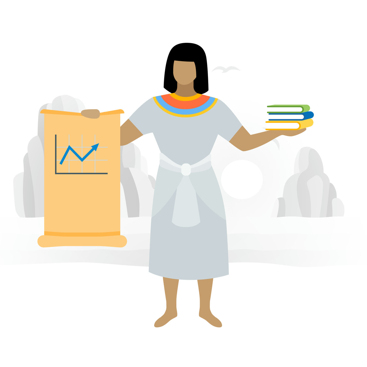 Иллюстрация Time for learning в стиле Fogg — скачать в форматах PNG, SVG