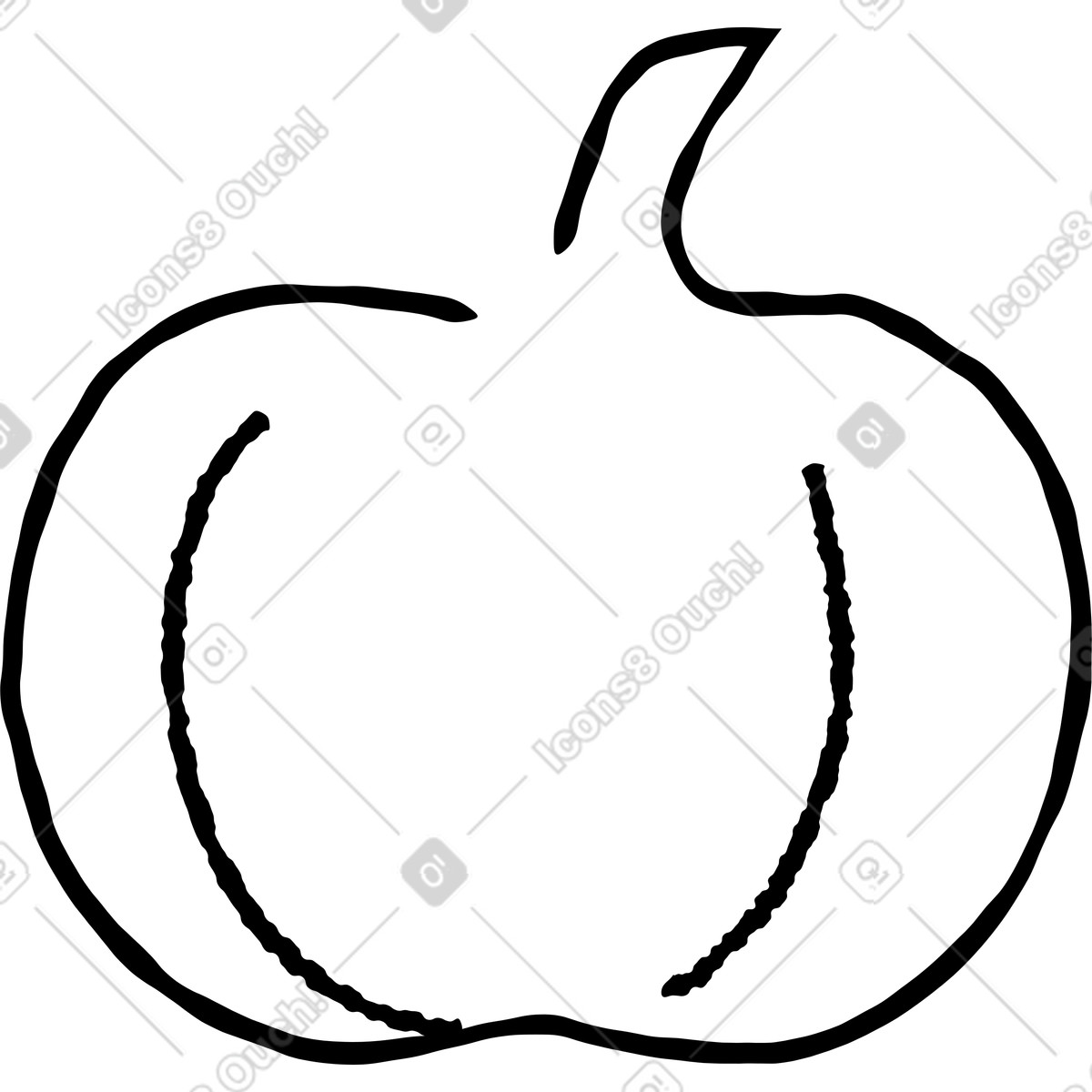 Pumpkin illustration in Puzzle style download in PNG, SVG