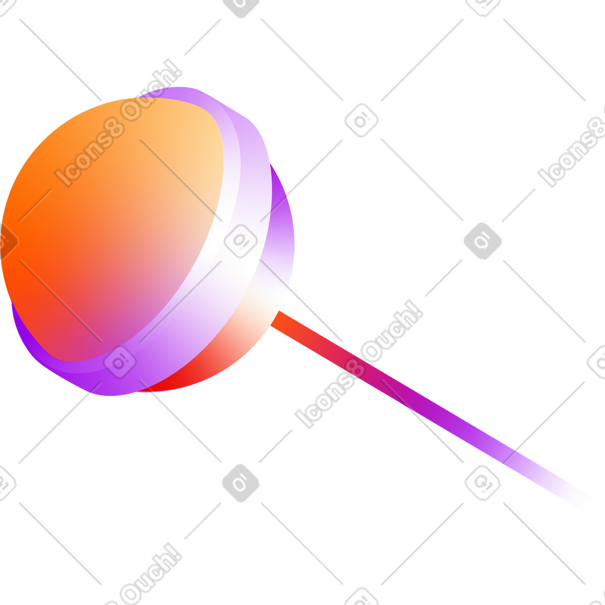 Lecca multicolore isometrica illustrazione in stile Glare scarica in PNG, SVG