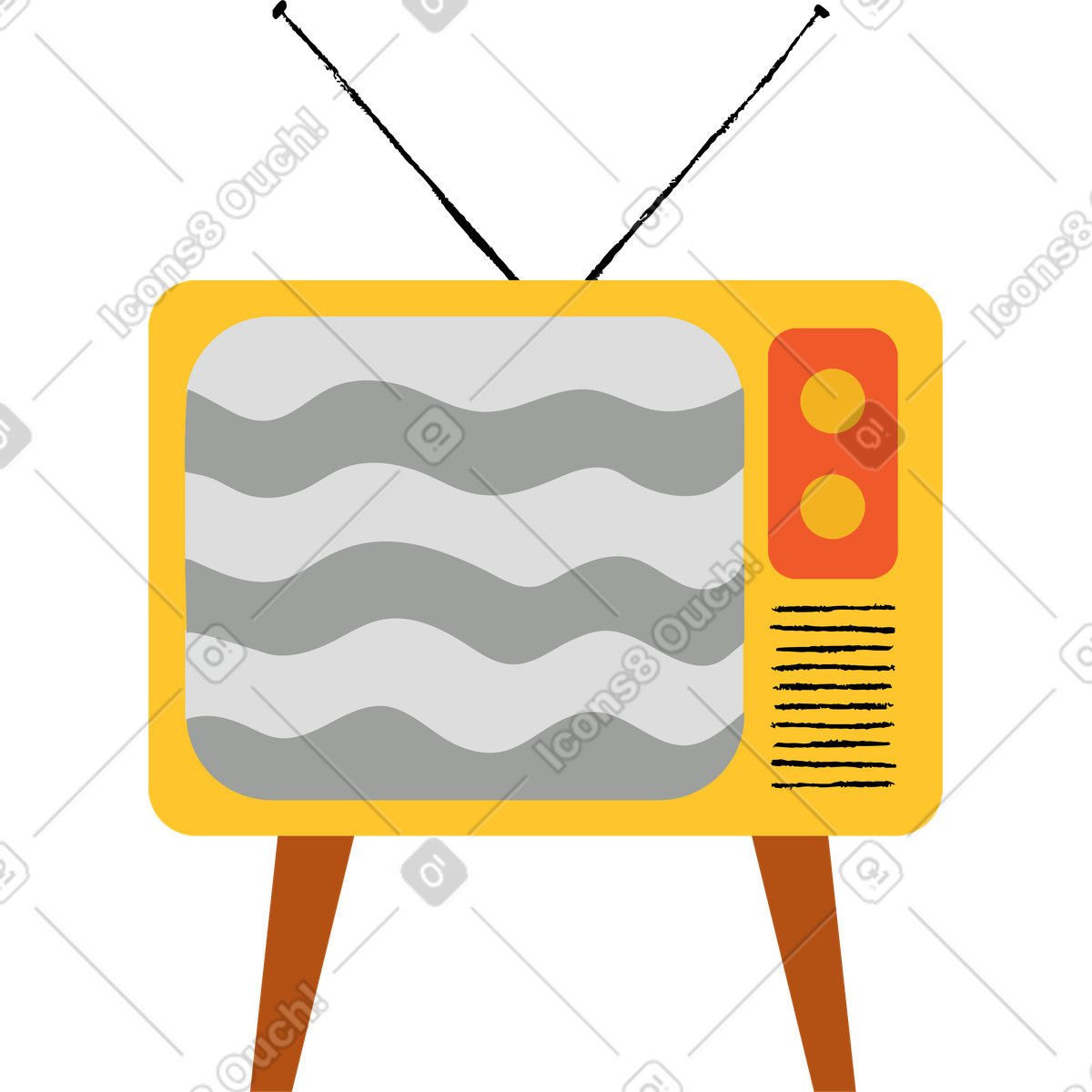 Tv illustration in PNG, SVG