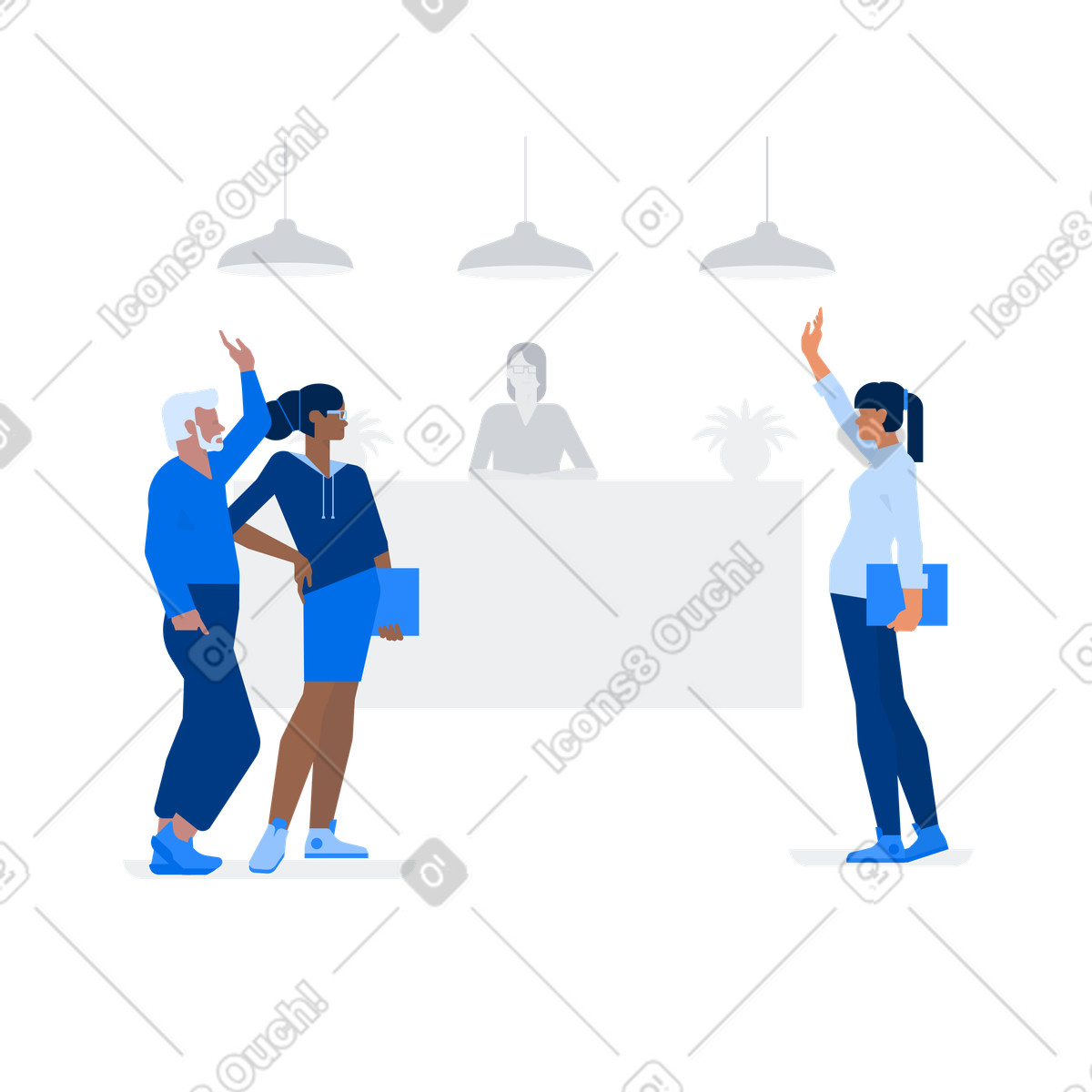 下载 Urban 风格的 欢迎！ 插画，支持 PNG、SVG 格式