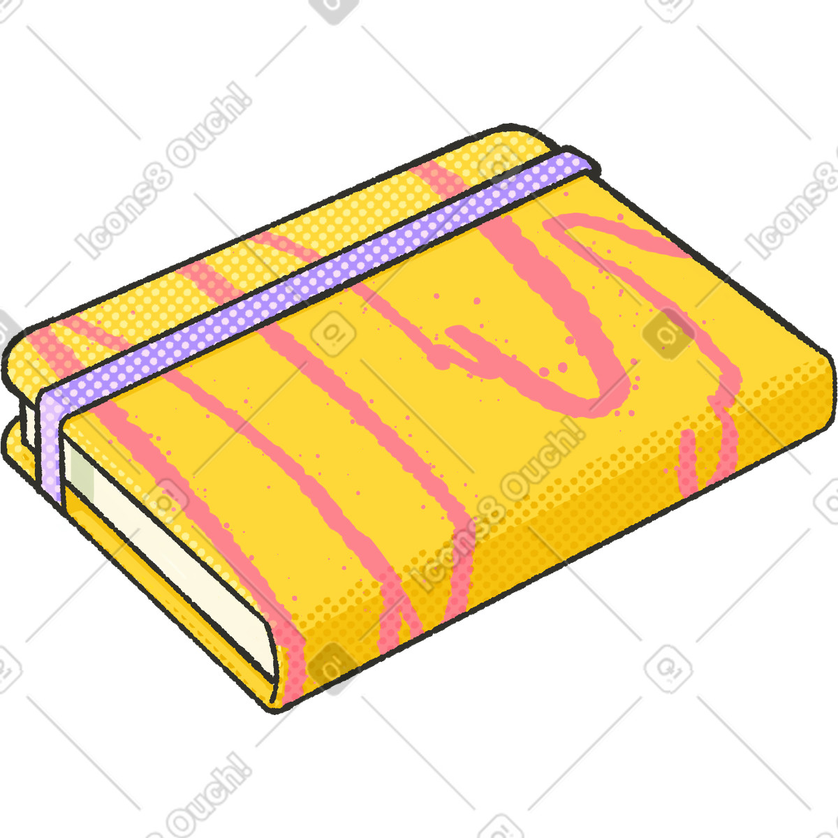 Dots スタイルの Notebook のイラストをPNG、SVG形式でダウンロード