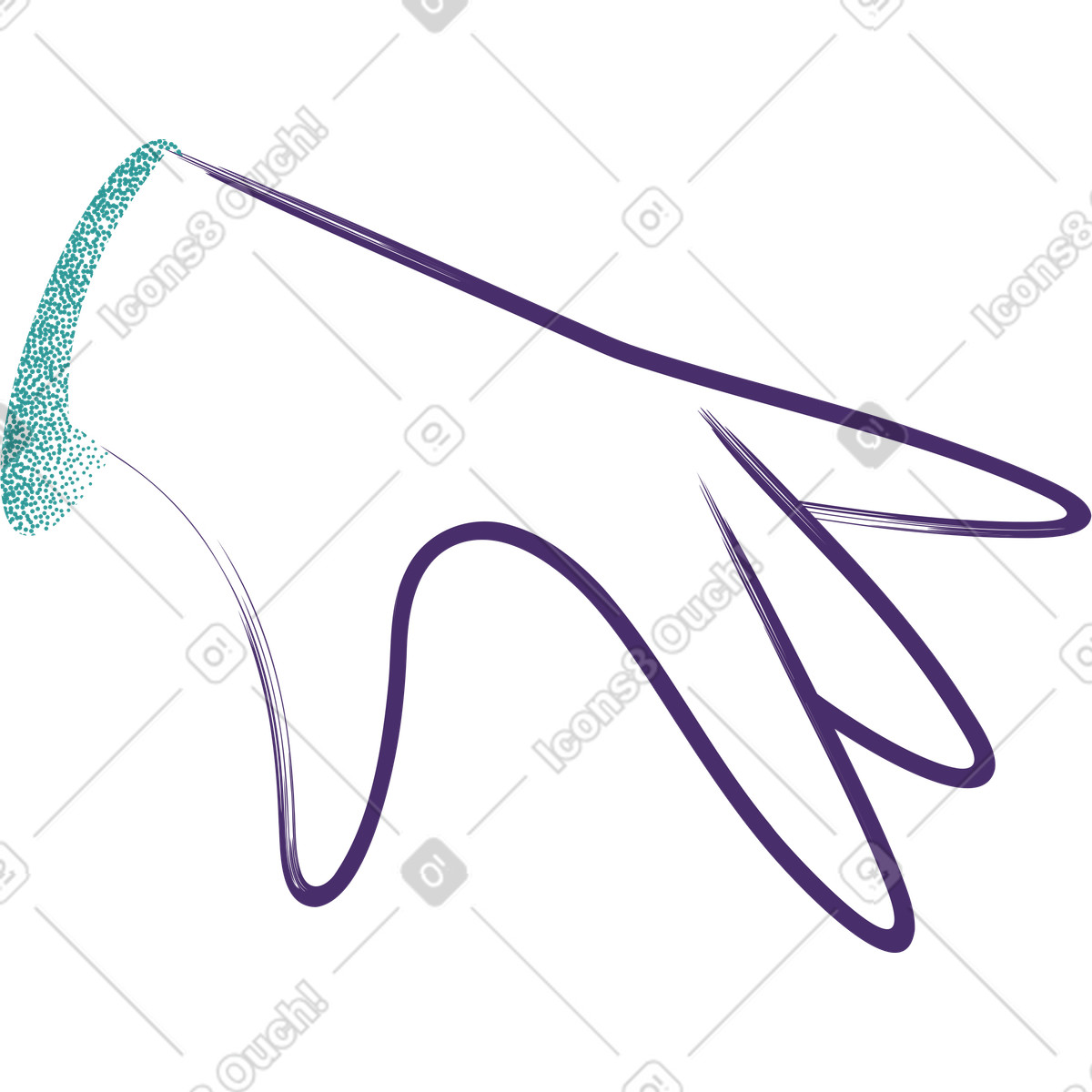 Иллюстрация White hand picking something в стиле Grain — скачать в форматах PNG, SVG