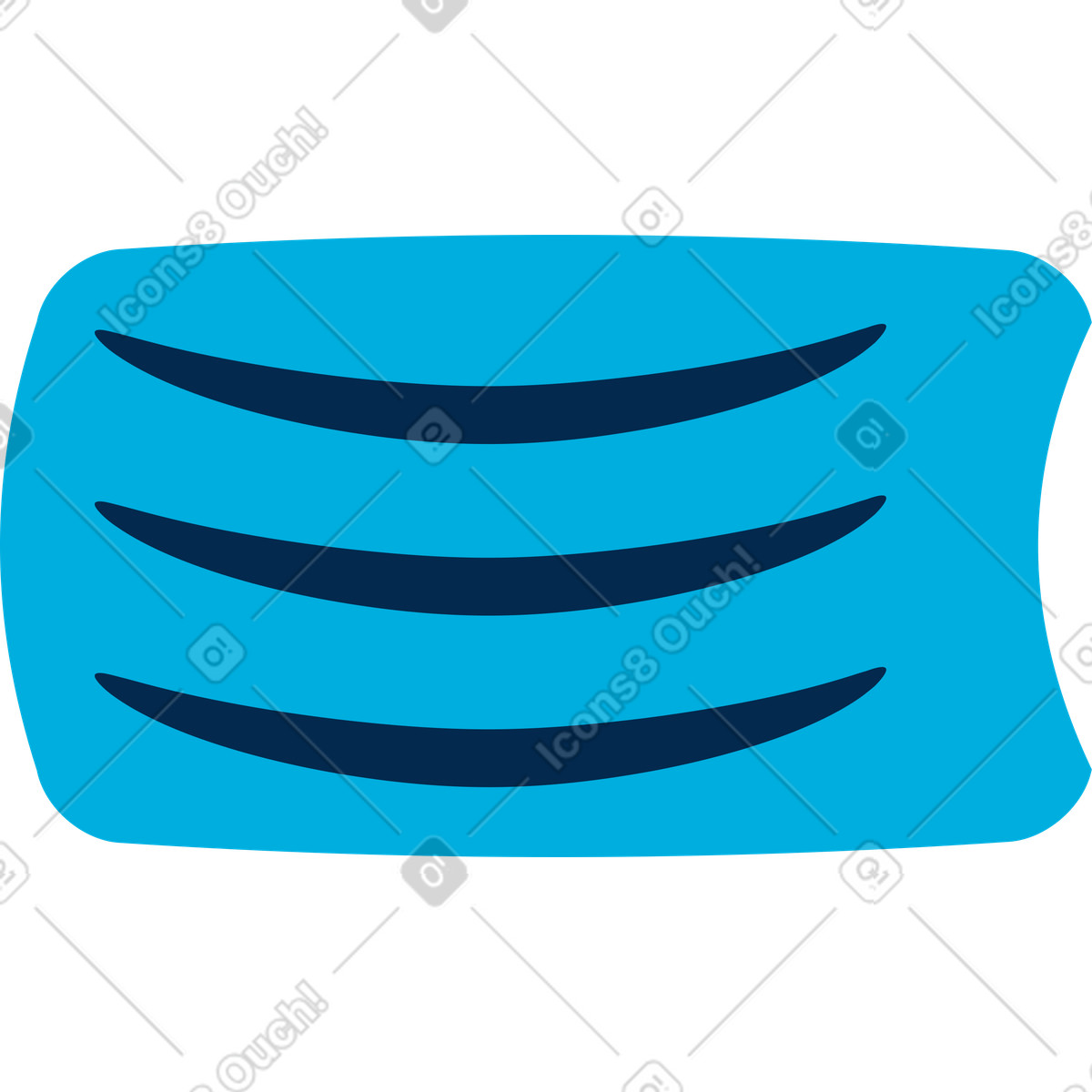 Maschera medica illustrazione in stile Flame scarica in PNG, SVG