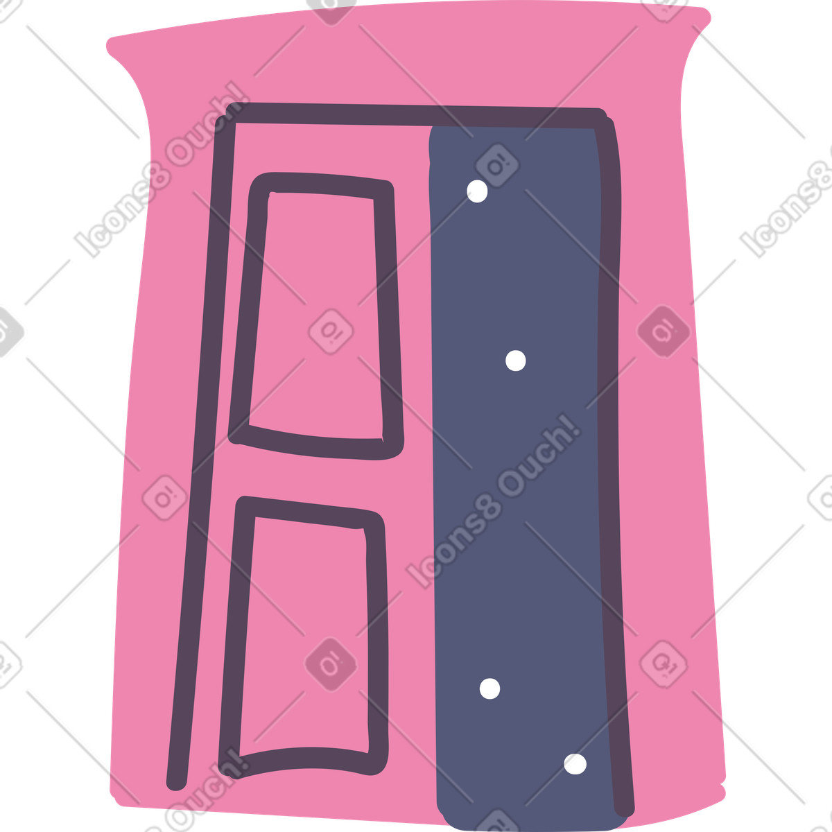 下载 Pluto 风格的 Opened door 插画，支持 PNG、SVG 格式