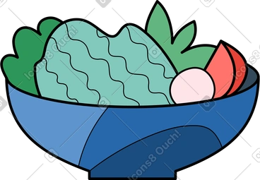 Vegetable salad PNG, SVG